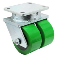 Dual Wheel Swivel with ultra poly wheel